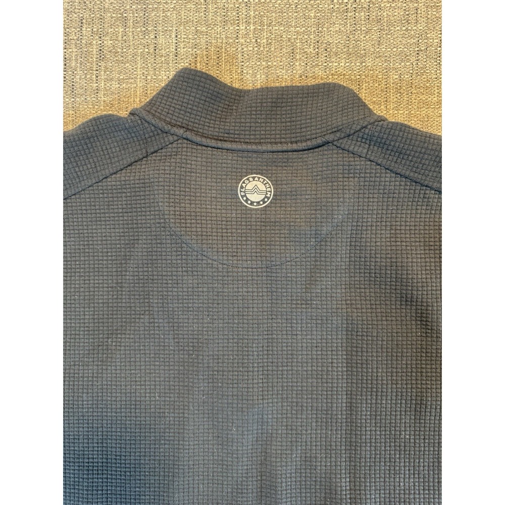 Flag and Anthem 1/4 Zip Pullover Sweatshirt Men's XL Gray blue - Picture 7 of 13